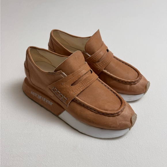 A.S. 98 Elian Platform Leather Loafer In Light Brown Cream Size 42 - US Size 11 - Picture 11 of 15